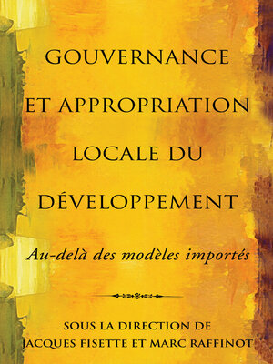 cover image of Gouvernance et appropriation locale du développement
